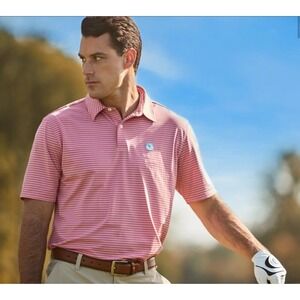 Player2 Performance Golf Polo Shirt Pink Mens XXL Folds Of Honor Tennessee